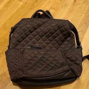 Tommy Bahama Quilted Chocolate Backpack